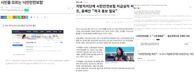 시민들 모르는 '시민안전보험', 지방자치단체 시민안전보험 지급실적 저조, 용혜인 적극 홍보 필요, [시민안전보험] 그게 뭐에요...홍보부족으로 수혜자 저조
